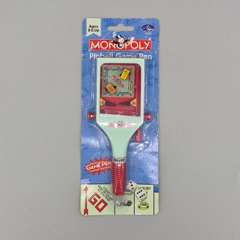 Vintage 2004 Monopoly Pinball Game Pen Stylus Hasbro 12027 New NIP
